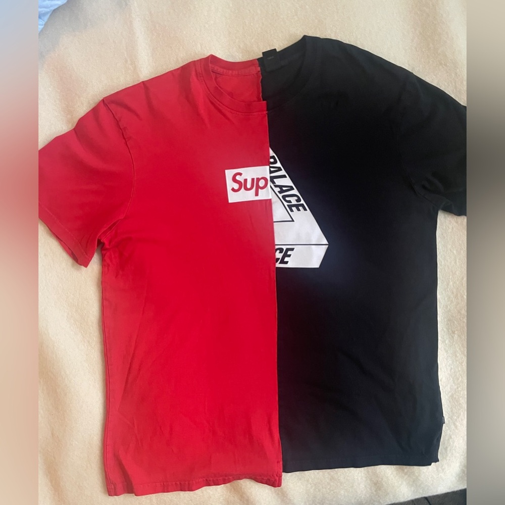 Supreme X Design Palace Red and Black Graphic T-Shirt- Simons Exclusive- L/XL
